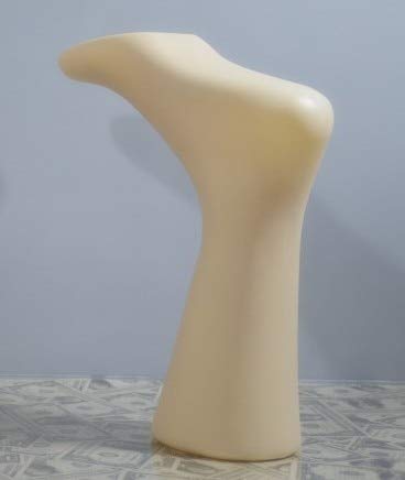 Jelimate Electroplated Left Leg Mannequin for Shoes, Socks & Jewelry – Gold Silver