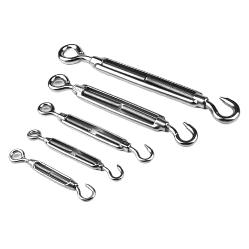 Turnbuckle Hook 5PCS Tipo Ojal y Gancho OC Acero Inoxidable 304 – Rigging Pesado para Cables y Tensores miniatura 2