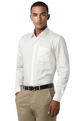 Image of Peter England Men's Cotton Print Slim Fit Shirt