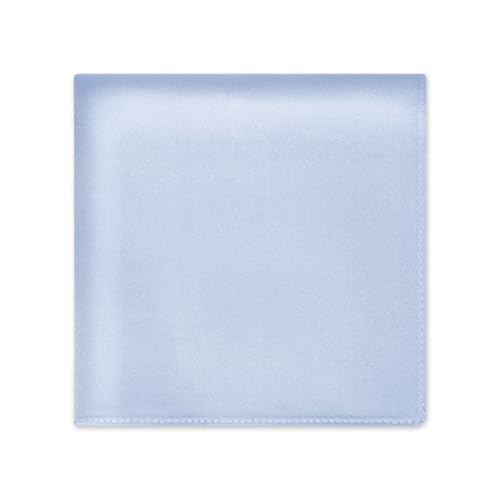 Image of Selected Hanky 100% Pure Silk Pocket Square for Men | 100% Mulberry Silk with hand-rolled edges; pairs with a suit, blazer, or tuxedo for weddings, formal events, and daily wear.