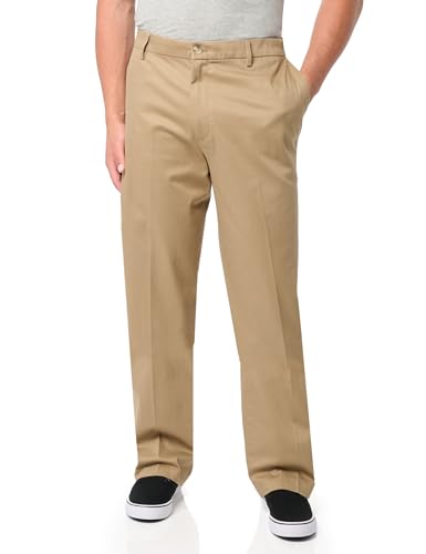 Classic Fit Signature Iron Free Khaki with Stain Defender Pants (Regular and Big & Tall)