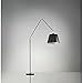 Produktbild Artemide- Tolomeo Mega Terra Stehlampe schwarz. Hochwertige aluminium Stehleuchte mit schwarzem Textilgewebeschirm. Mit Standfußø33cm. Made in Italy