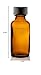 1 Oz (30 ml) Amber Boston Round Glass Bottle w/Cap - Pack of 12