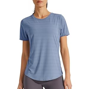 Libin Women’s Workout T Shirts Short Sleeve Gym Running Athletic Tops Quick Dry Crewneck Yoga Shirts