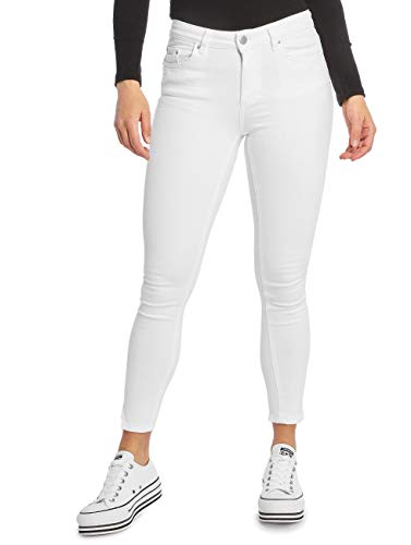 Denim jeans mid waist with cropped length and slit