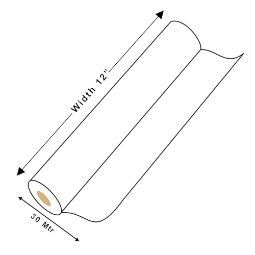 Ezee 30 Meters 12 Inches Cling Film Wrap Biodegradable BPA Free | Multipurpose Food Wrapping Paper | Non-Stick Microwave Safe