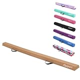FBSPORT 8ft Balance Beam: Folding Floor Gymnastics Equipment for Kids Adults,Non Slip Rubber Base, Gymnastics Beam for Training, Practice, Physical Therapy and Professional Home Training