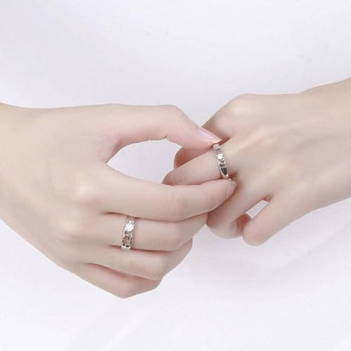 Bague ouverte en métal sterling S925 la solution pour une taille ajustable - 3
