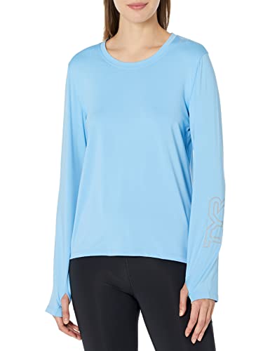 TYR Camiseta de manga larga para mujer con protección solar UPF 50+
