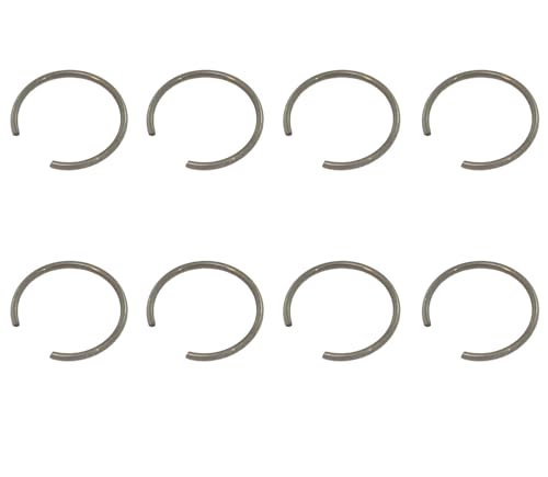Set of 8 - Genuine Honda Piston Pin Clips - 13mm - 94601-13000 - Fits Honda CB50R CA105T C70 CL125A CB550SC...