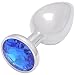AKStore Large Super Quality Deluxe Steel Fetish Plug Anal Butt Jewelry for Fetish Kinky Sex Love Games Personal Sex Massager Good Valentine 'S / Birthday Gift(Blue)