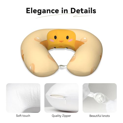 Almohada viaje espuma memoria tamaño U suave miniatura 3