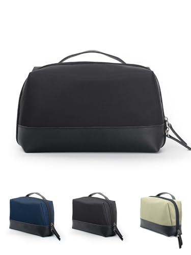 Image of OBLIQUE Siri Tech Pouch Accessories Organizer | Water Resistant Tech Organizer Bag for SD Cards, Hard Drives, Earphones, & Adapters | Premium Faux Leather, Comfortable Hand Carry Strap, Unisex