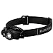 Ledlenser, MH4 Lightweight Multipurpose Rechargeable Headlamp with Removable Lamp Head and Metal Pocketclip, High Power LED, 400 Lumens, IP54, Hunting and Fishing, Black
