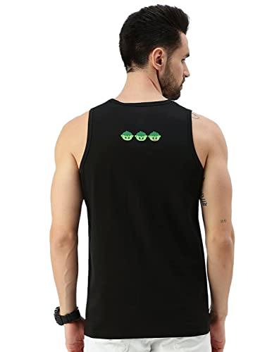 Image of Veirdo Marvel Original Marvel Hulk Smash Printed Sleeveless T-Shirt for Men Black
