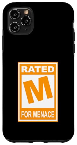 �I�����W�J���[ M For Menace �I�����W�O���t�B�b�N �X�}�z�P�[�X iPhone 11 Pro Max �p