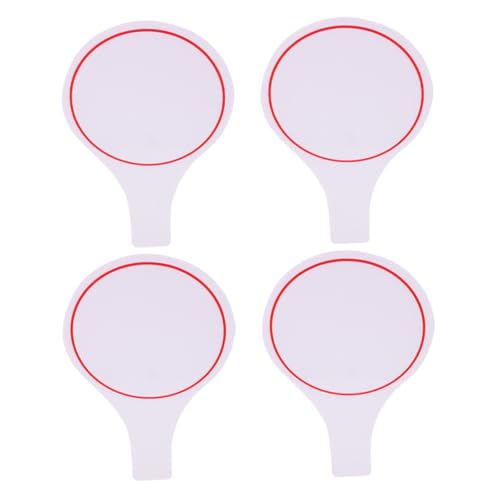 POPETPOP 4pcs Handheld Dry Erase Scoreboard Writing Board for Judges Portable Single-Sided Whiteboard for Outdoor Events Competitions Versatile Reusable Design
