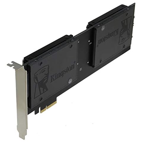 SEDNA - PCIe 4X - Quad 2.5 Inch SATA SSD RAID Controller Card (RAID 0/1/10) Marvell HyperDuo Technology (with Built in Power Circuit, no Need SATA Power Connector) (SSD/HDD not Included) Cover