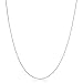 14 Karat White Gold 0.65mm Diamond-cut Cable Chain (14, 16, 18, 20, 22, 24 or 30 inch)