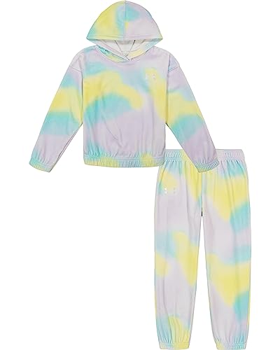 Image of Under Armour Girl's 2-piece Fleece Sweatshirt and Sweatpants Set, Soft & Comfortable