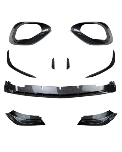 C �N���X W206�p C200�p C260�p 2022 AMG �Ԃ̃t�����g�o���p�[�{�f�B�X�|�C���[���b�v�f�B�t���[�U�[�X�v���b�^�t�B���T�C�h�G�A�x���g�g���� �t�����g�o���p�[�X�|�C���[(Carbon Fiber Look)