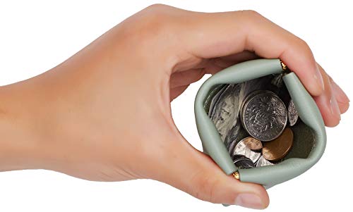 Image of Travelambo Leather Squeeze Coin Purse Pouch Change Holder for Men & Women