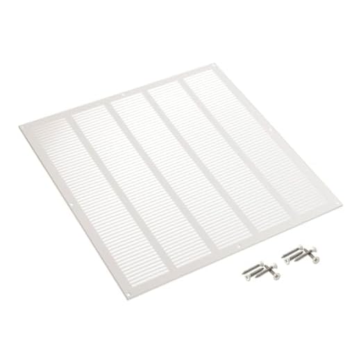 Weiß Lüftungsgitter 500x500mm Metall Abluftgitter Belüftung mit Insektenschutzgitter - Abluft Gitter