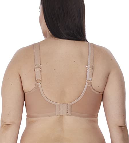 Image of Elomi Women's Charley Stretch Plunge Bra: Stretch Lace & Mesh, Racerback Option. Low Plunge UK Sizes D-JJ, US Sizes D-N