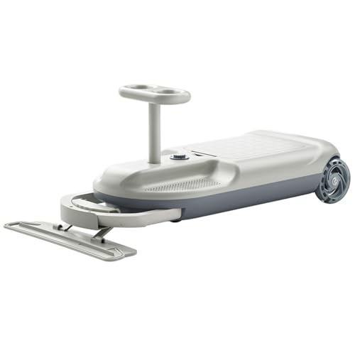 ZHJOPP Kart de Limpieza para niños,Kart portátil, Velocidad Variable,trapeador Limpieza retráctil,Espacio de Almacenamiento Incorporado,Adecuado para Jugar en Interiores y Exteriores