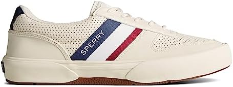 Sperry Mens Halyard Retro Lace Up Sneakers Shoes Casual - Off White - Size 10.5 M | Image 1