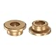 Kozelo 8 Stk. Bundbuchse mit Flansch - [6mm x 10mm x 6mm] Bronze-Gleitlager für den Einsatz in Maschinen | Gold