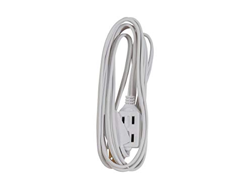Monoprice 113823 - Cable de extensión para el hogar (1,8 m, 16/2, SPT-2, 3 Salidas), Color Blanco