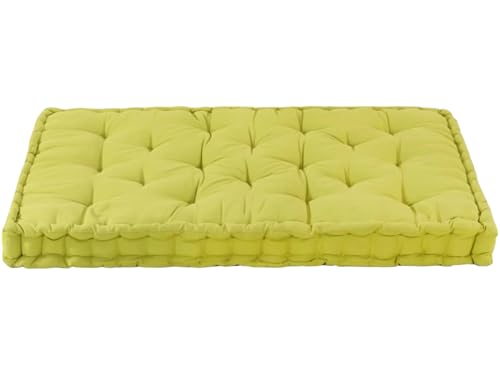 Image of ATOOTFUSION Cotton Box Mattress, 5-Inch Thick, Soft Foldable Floor Mattress Medium Firm, Single Bed Size 72x30X5 Inches (Light Green)