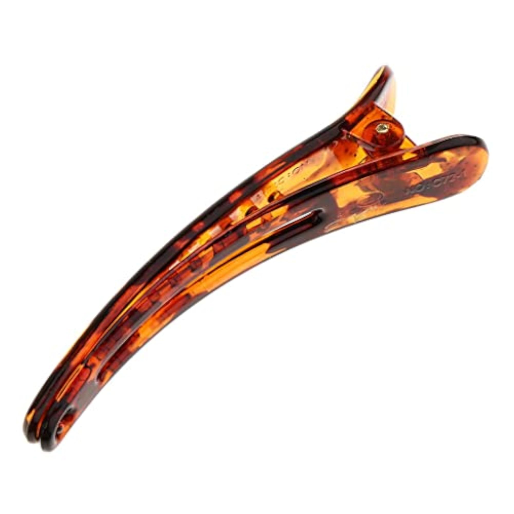 3x Resin Duck Bill Hair Clips, Professional Non-Slip Grip Clamps