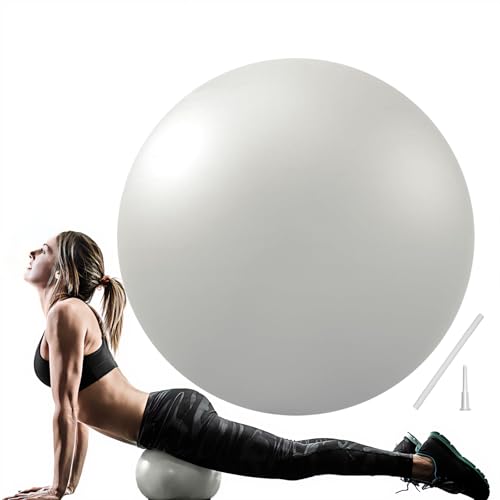 Image of PL-0003 Soft Exercise Ball, Anti-Burst Yoga Ball Chair Supports 2200lbs PL-0003