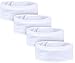 Produktbild VIVOTE Mikrofaser Spa Haarband für Make Up Stirnband Frottee verstellbare Haarschutzband mit Klettverschluss 4pcs (weiß)
