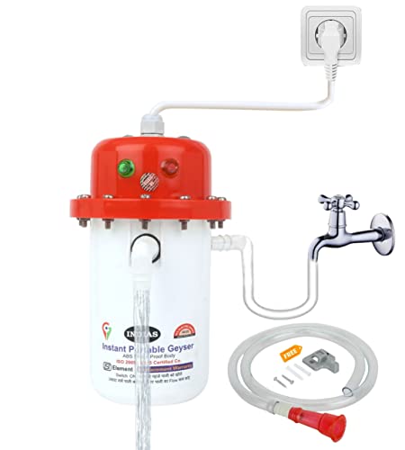 UltinoPro Indias Unlimited Hot Water with in (6-Sec) Instant Electric Water Geyser, Portable Geyser, ABS Body- Shock Proof, Electric Saving , Replacement Warranty (Royal White Red), Wall Mounting UltinoPro Indias Unlimited Hot Water with in (6-Sec) Instant Electric Water Geyser, Portable Geyser, ABS Body- Shock Proof, Electric Saving , Replacement Warranty (Royal White Red), Wall Mounting