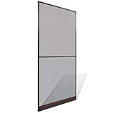 Ausla Mosquitera para Puertas, Pantalla con Bisagras para Puertas Puerta mosquitera para Puerta de hasta 100 x 215 cm, Marrón