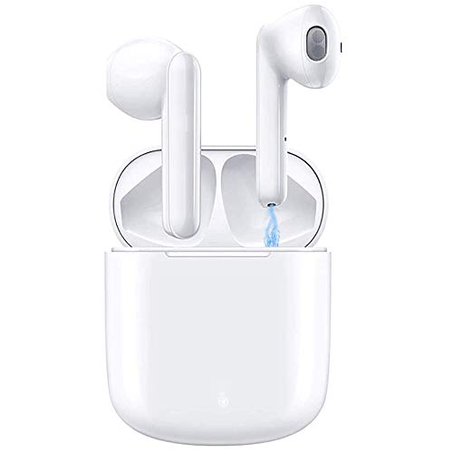 ASENTER Auriculares inal�mbricos Bluetooth 5.0,Control t�ctil, IPX5 reducci�n del Ruido est�reo 3D HD, con micr�fono y Estuche de Carga port�til para Todos Bluetooth de Android/iPhone/Samsung