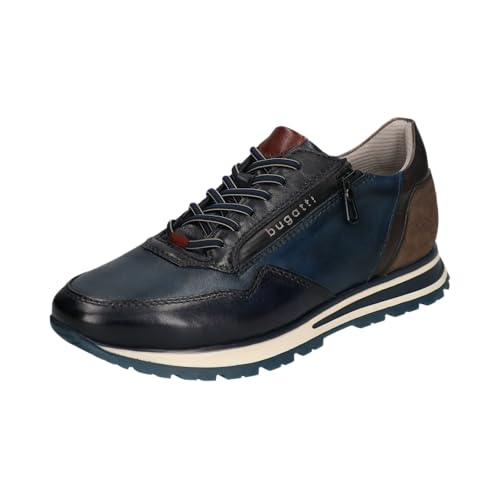 bugatti 331-ag809, Zapatos con Cordones Hombre, Azul Oscuro, 44 EU