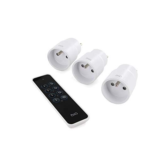 Set de 3 prises nano On/Off et télécommande 3 canaux - DiO 1.0