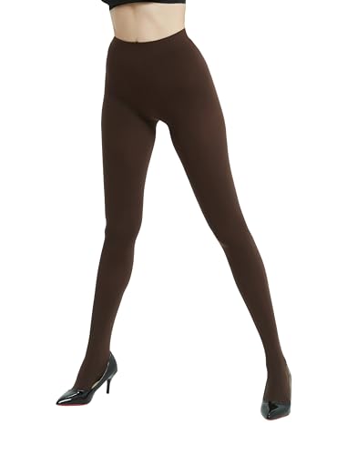 Image of 80D Semi Opaque Tights for Women Stretchable High Waist Womens Stockings Soft Pantyhose with 20+ Colors