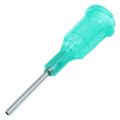Zorveiio 100 PCS Industrial Blunt Tip Dispensing Needles, with Luer Lock 18 Ga x 1/2 Inch Screw Interface Dispensing Needles for Industrial Use/Professionals