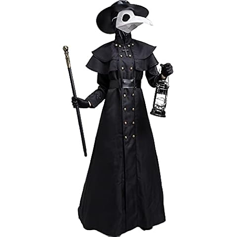 Adult Plague Doctor Costume for Halloween Men and Women (M) Cover