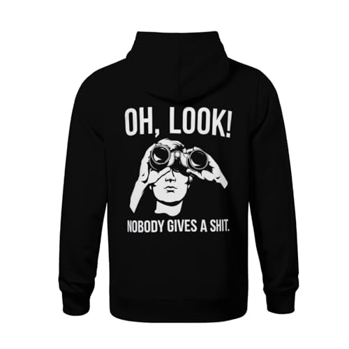 Kids Oh Look Nobody Gives A Shit Funny Sarcastic Sarcasm Boys Girls Lightweight Kangaroo Pocket Fleece Hoodies3