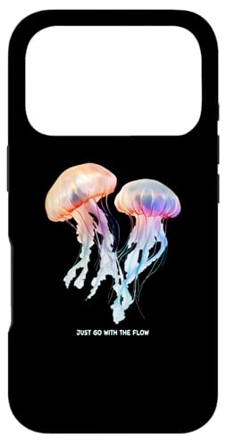 Awesome Cute UnderWater Fish Sea Just Go With Flow JellyFish �X�}�z�P�[�X iPhone 17 Pro �p