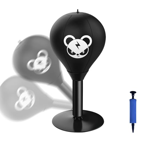 TOATELU 1 saco de boxeo de escritorio: pelota de punch alivio estrés, ventosas fuertes, regalo divertido jefes colegas