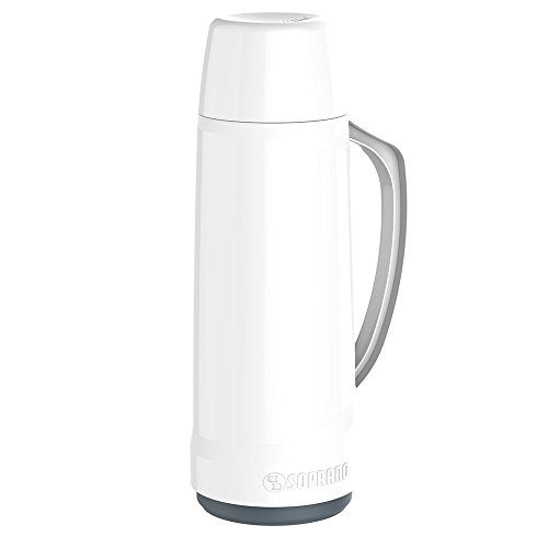 Garrafa Térmica Cristal 1L, Soprano, 0160, Branco, Médio