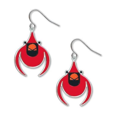 Charley Harper Flying Cardinal Earrings Cover