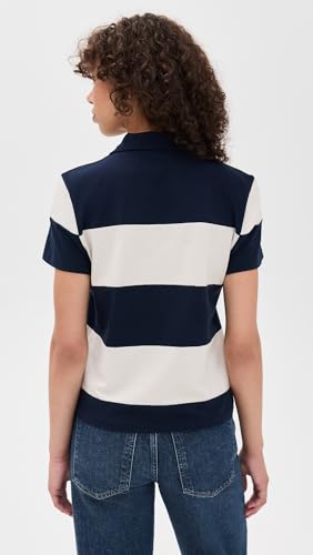 Madewell Women's Pieced Boxy Polo Tee3